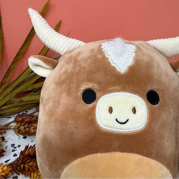 NEW Squishmallows Wilfred 7” Bull Ribbed Horn Tan Plushie Stuffed Animal Sz S - Picture 3 of 10